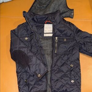 Zara Boys Navy Quilted Puffer Jacket